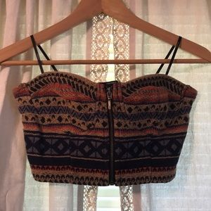 Multi-colored crop top.